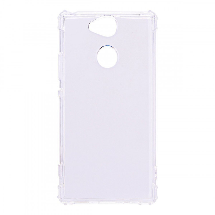 Силиконовый чехол с усиленными бортиками для Sony Xperia XA2 (прозрачный)