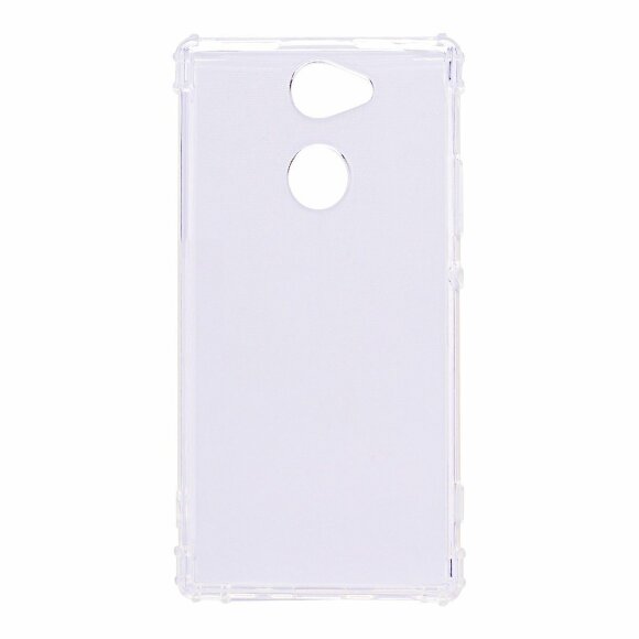Силиконовый чехол с усиленными бортиками для Sony Xperia XA2 (прозрачный)