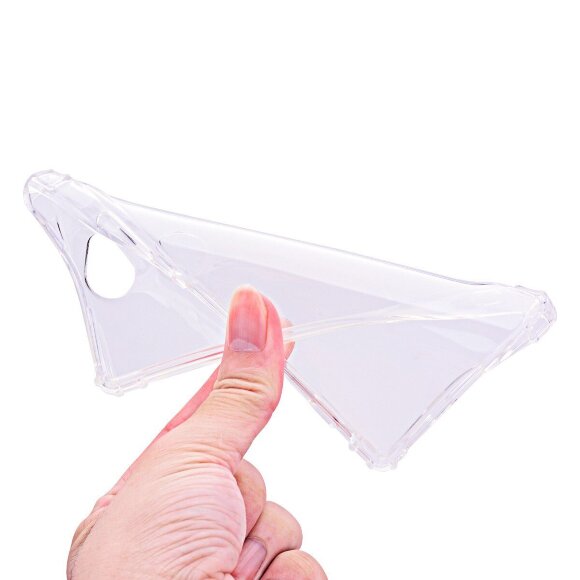 Силиконовый чехол с усиленными бортиками для Sony Xperia XA2 (прозрачный)