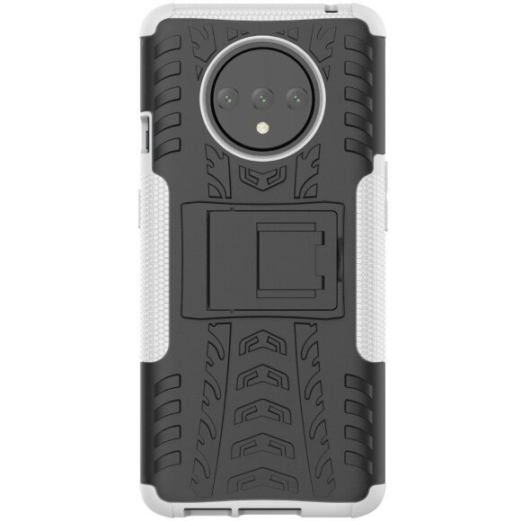 Чехол Hybrid Armor для OnePlus 7T (черный + белый)