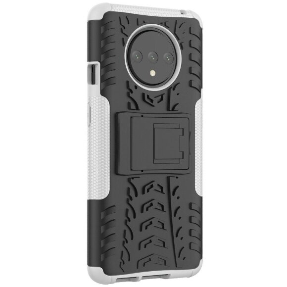 Чехол Hybrid Armor для OnePlus 7T (черный + белый)