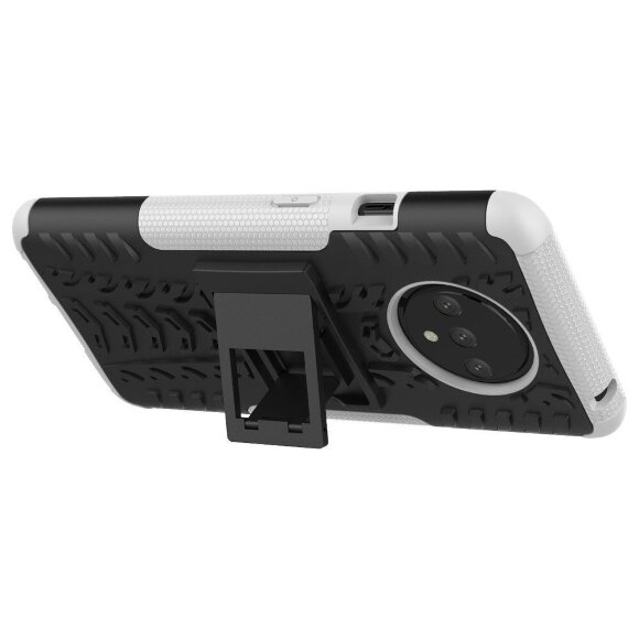 Чехол Hybrid Armor для OnePlus 7T (черный + белый)