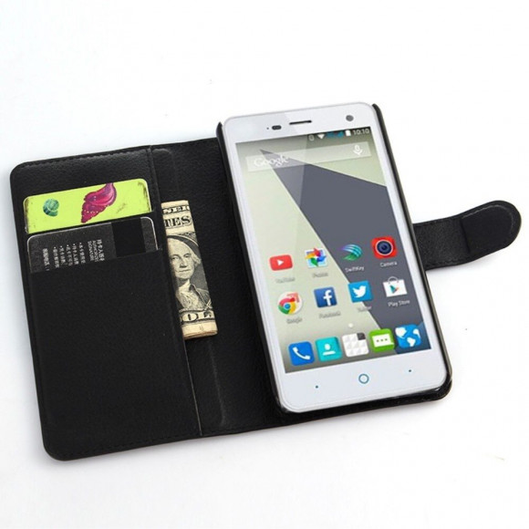 Чехол с визитницей для ZTE Blade L3 (черный)