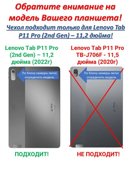 Чехол Smart Case для Lenovo Tab P11 Pro (2nd Gen) - 11,2 дюйма (Unicorn) Чехол Smart Case для Lenovo Tab P11 Pro (2nd Gen) - 11,2 дюйма (Unicorn)