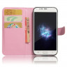 Чехол с визитницей для DOOGEE X9 Pro (розовый)