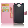Чехол с визитницей для DOOGEE X9 Pro (розовый)