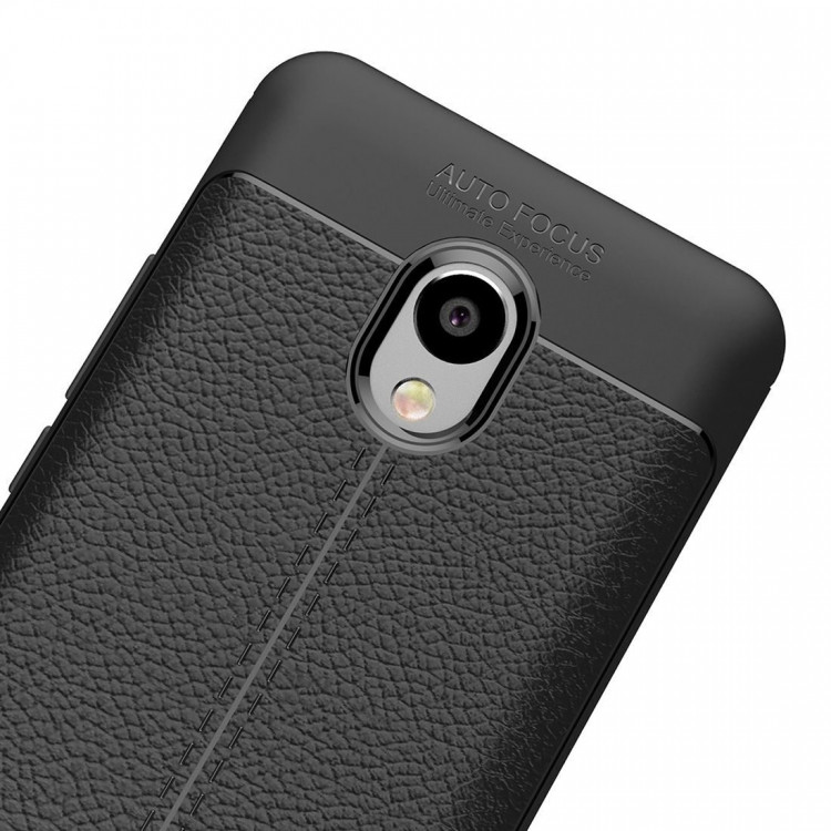 Чехол-накладка Litchi Grain для Meizu M5 Note (серый)