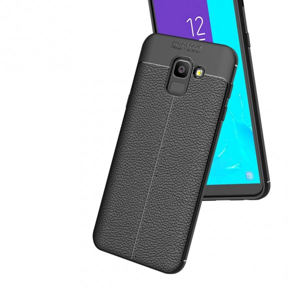 Чехол-накладка Litchi Grain для Samsung Galaxy J6 (2018) (черный) Чехол-накладка Litchi Grain для Samsung Galaxy J6 (2018) (черный)