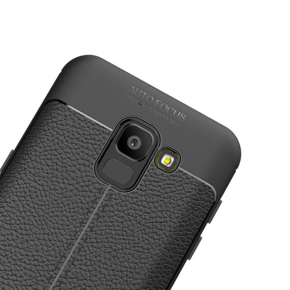 Чехол-накладка Litchi Grain для Samsung Galaxy J6 (2018) (черный) Чехол-накладка Litchi Grain для Samsung Galaxy J6 (2018) (черный)