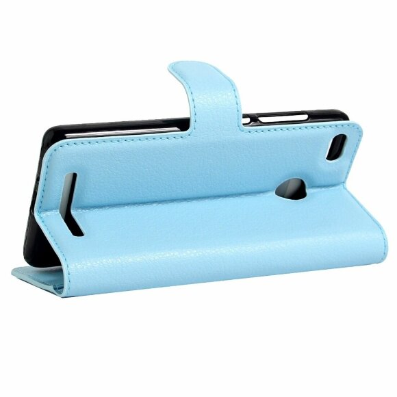 Чехол с визитницей для Xiaomi Redmi 3X (голубой) Чехол с визитницей для Xiaomi Redmi 3X (голубой)