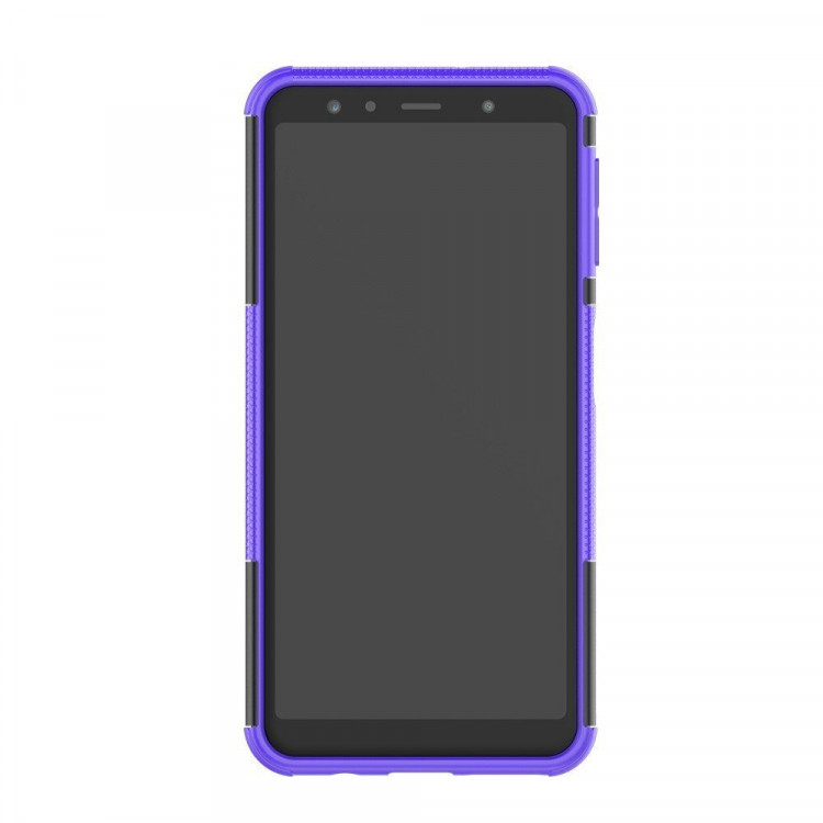 Чехол Hybrid Armor для Samsung Galaxy A7 (2018) (черный + фиолетовый)