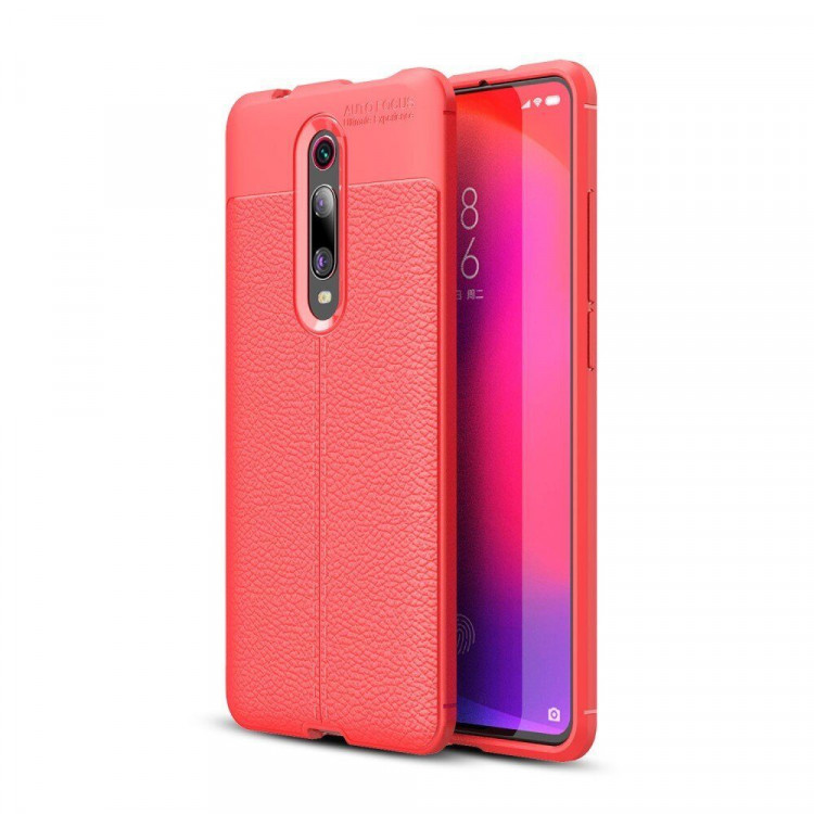 Чехол-накладка Litchi Grain для Xiaomi Redmi K20 / Redmi K20 Pro / Xiaomi Mi 9T / Mi 9T Pro (красный)
