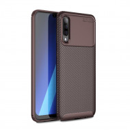 Чехол-накладка Resistant Carbon для Samsung Galaxy A50 / Galaxy A50s / Galaxy A30s (коричневый)