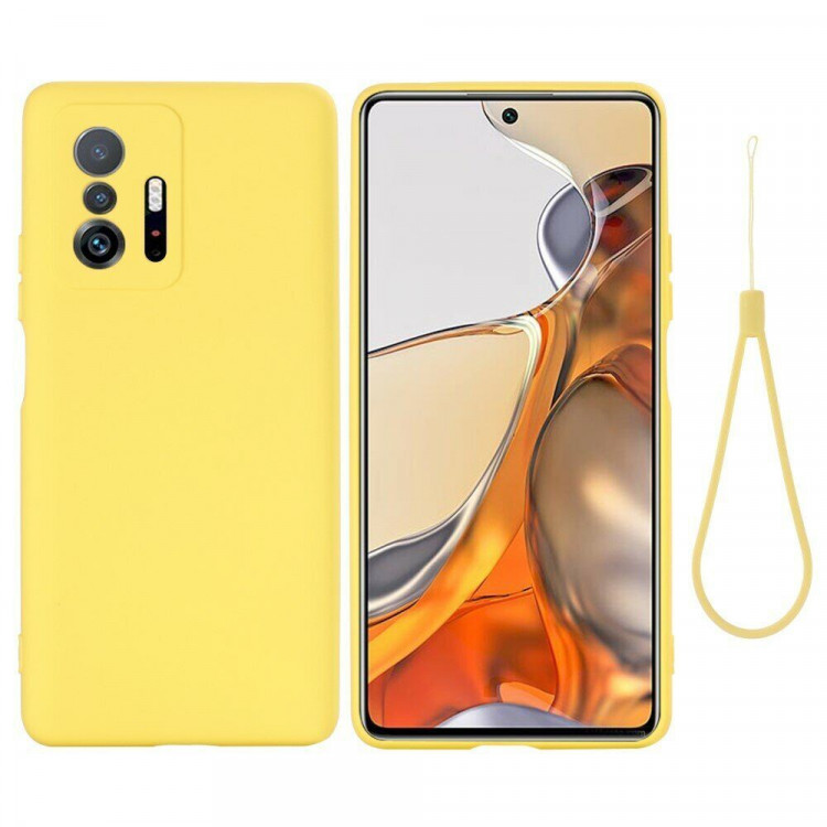 Силиконовый чехол Mobile Shell для Xiaomi 11T / Xiaomi 11T Pro (желтый)