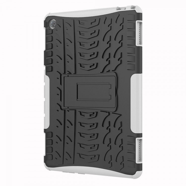 Чехол Hybrid Armor для Huawei MediaPad M5 lite 10 (черный + белый)