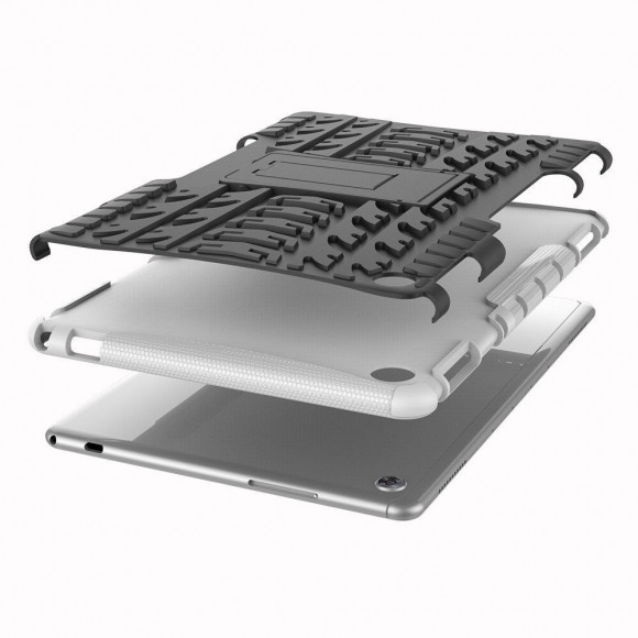 Чехол Hybrid Armor для Huawei MediaPad M5 lite 10 (черный + белый) Чехол Hybrid Armor для Huawei MediaPad M5 lite 10 (черный + белый)
