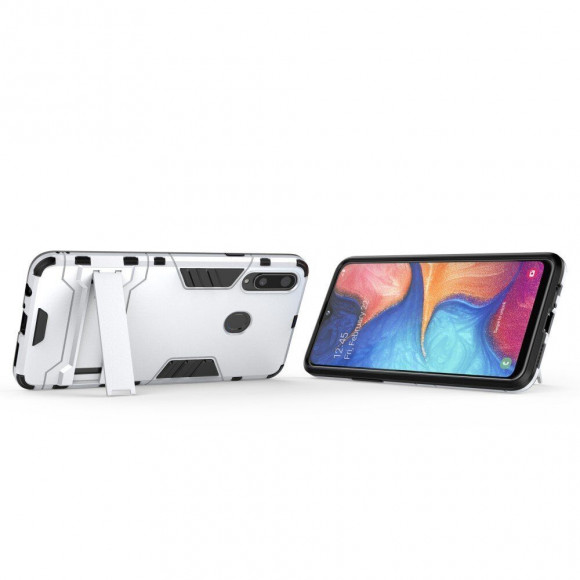 Чехол Duty Armor для Samsung Galaxy A20s (серебряный) Чехол Duty Armor для Samsung Galaxy A20s (серебряный)