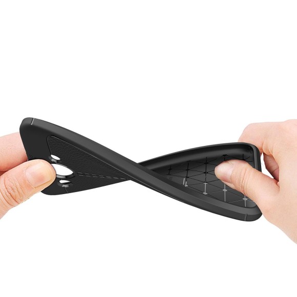 Чехол-накладка Litchi Grain для Huawei Y3 2017 (черный)