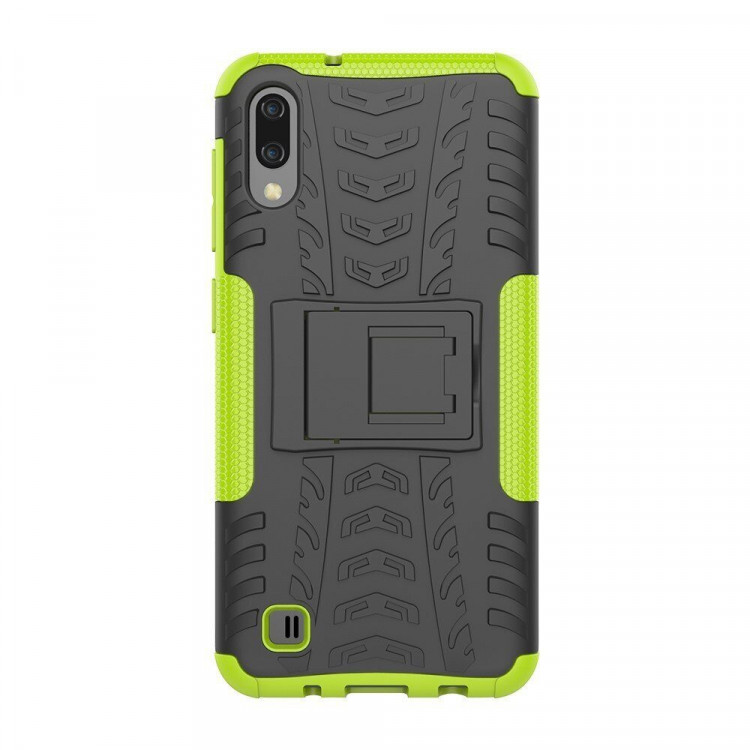 Чехол Hybrid Armor для Samsung Galaxy M10 (черный + зеленый)