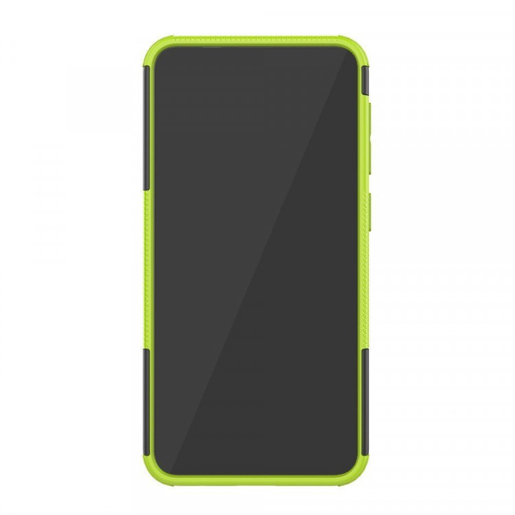 Чехол Hybrid Armor для Samsung Galaxy M10 (черный + зеленый)