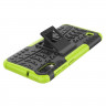 Чехол Hybrid Armor для Samsung Galaxy M10 (черный + зеленый)