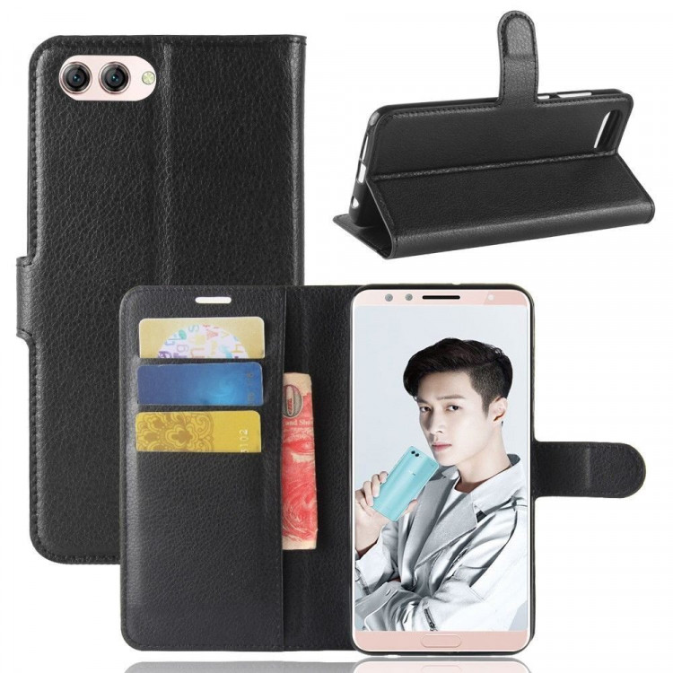 Чехол с визитницей для Huawei Nova 2s (черный)