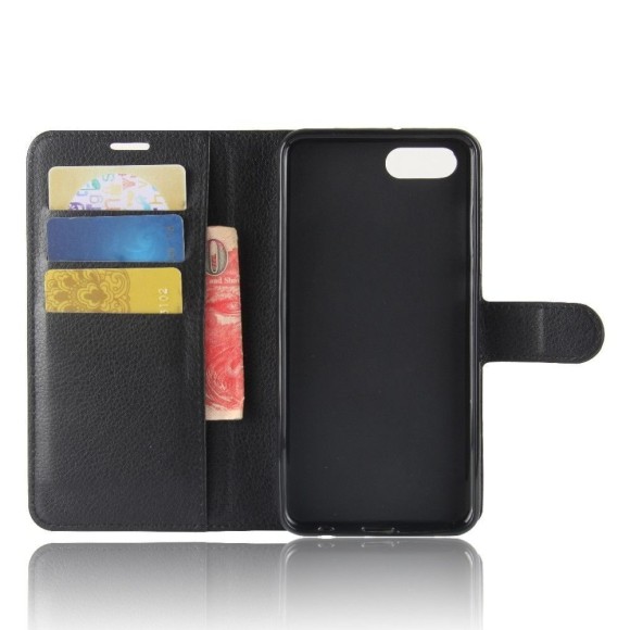Чехол с визитницей для Huawei Nova 2s (черный) Чехол с визитницей для Huawei Nova 2s (черный)