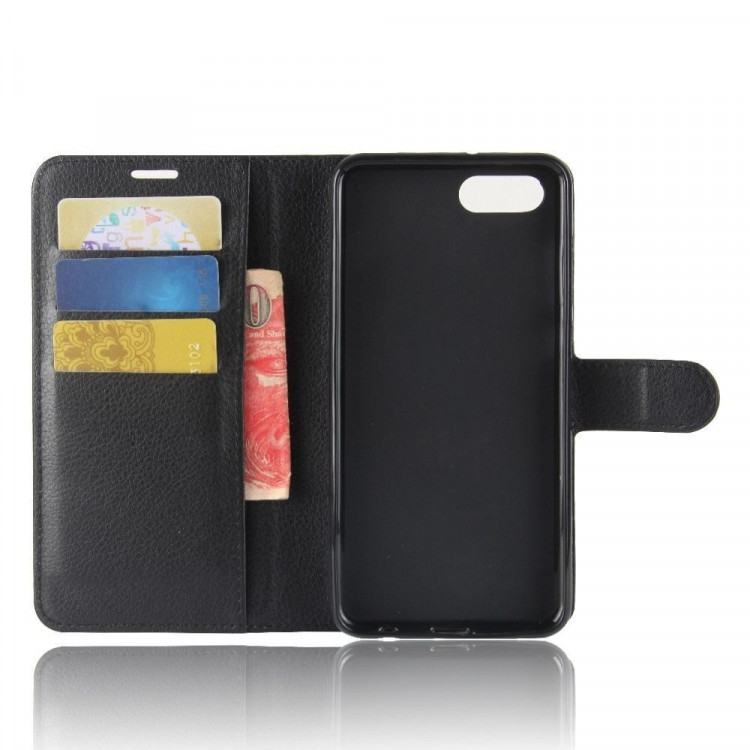 Чехол с визитницей для Huawei Nova 2s (черный)