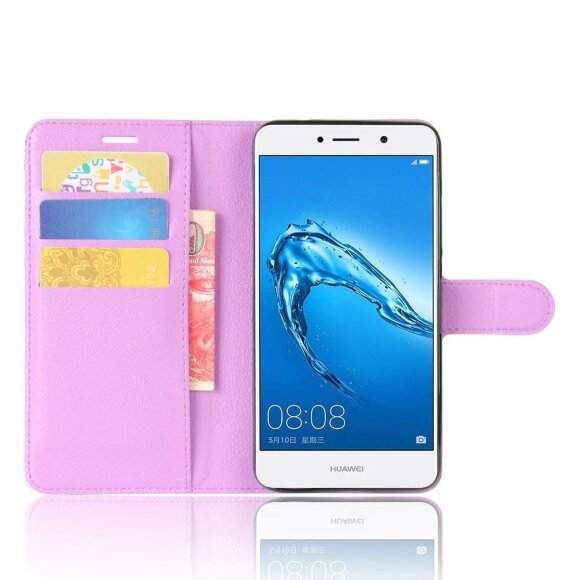 Чехол с визитницей для Huawei Enjoy 7 Plus (фиолетовый) Чехол с визитницей для Huawei Enjoy 7 Plus (фиолетовый)