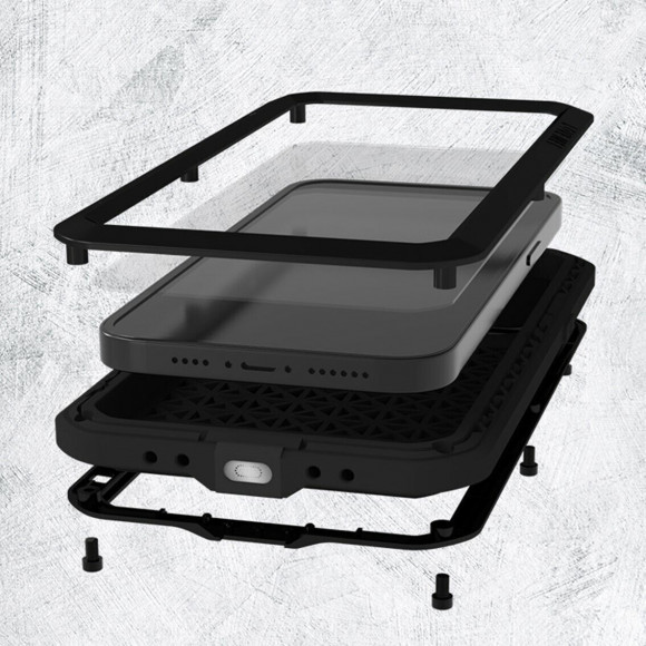 Гибридный чехол LOVE MEI для iPhone 14 Pro Max (темно-зеленый) Гибридный чехол LOVE MEI для iPhone 14 Pro Max (темно-зеленый)