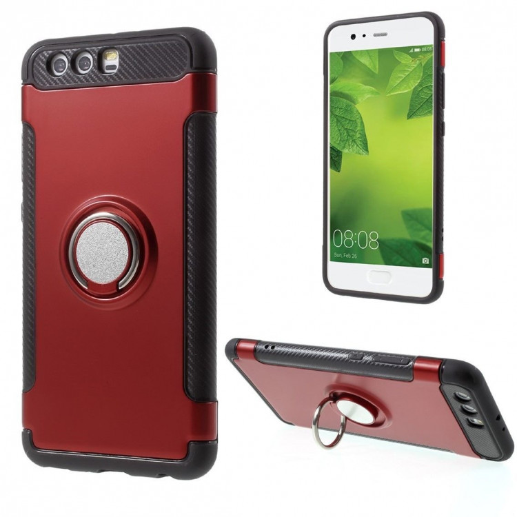 Чехол Hybrid Kickstand для Huawei P10 (красный)