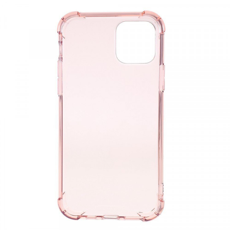 Силиконовый чехол с усиленными бортиками для iPhone 11 (розовый)