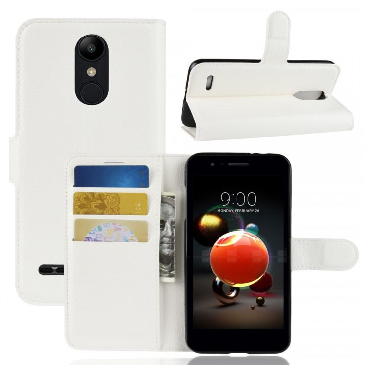 Чехол с визитницей для LG K8 (2018) / K9 (белый)