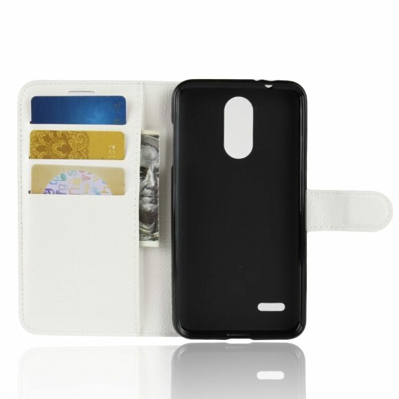 Чехол с визитницей для LG K8 (2018) / K9 (белый)