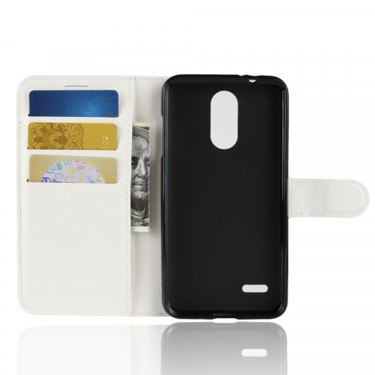 Чехол с визитницей для LG K8 (2018) / K9 (белый)
