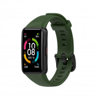 Силиконовый ремешок для Huawei Band 6 / Honor Band 6 (армейский зеленый) Силиконовый ремешок для Huawei Band 6 / Honor Band 6 (армейский зеленый)