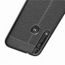 Чехол-накладка Litchi Grain для Motorola Moto G8 Plus (черный)