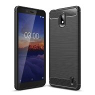 Чехол-накладка Carbon Fibre для Nokia 1 Plus (черный) Чехол-накладка Carbon Fibre для Nokia 1 Plus (черный)