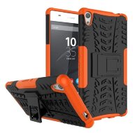 Чехол Hybrid Armor для Sony Xperia X (черный + оранжевый) Чехол Hybrid Armor для Sony Xperia X (черный + оранжевый)