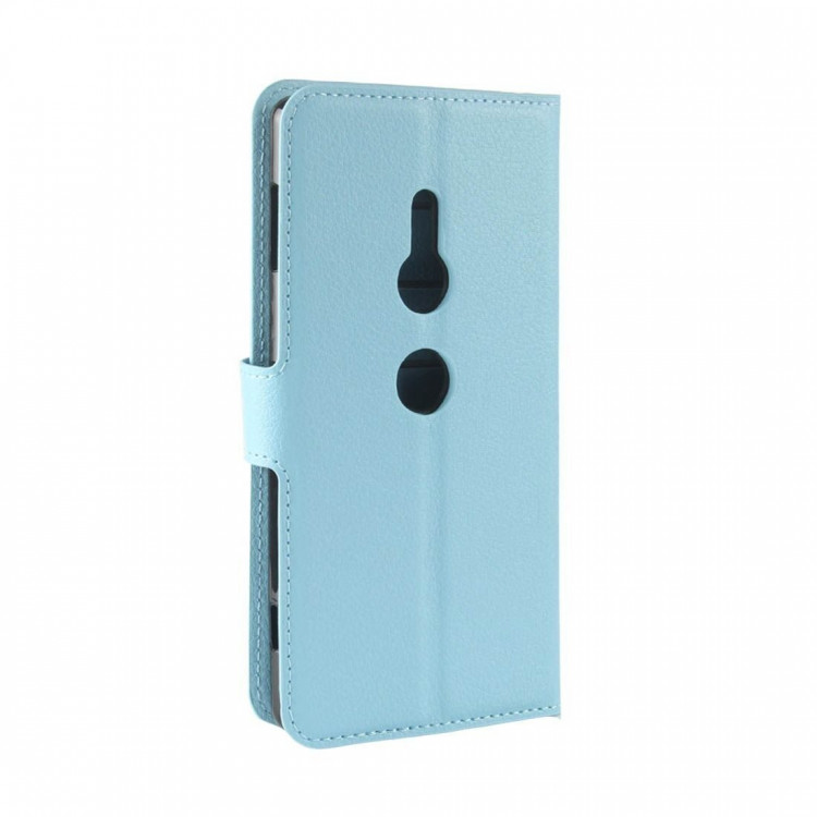 Чехол с визитницей для Sony Xperia XZ2 (голубой)
