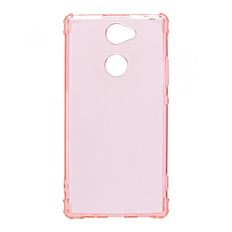 Силиконовый чехол с усиленными бортиками для Sony Xperia XA2 (розовый)