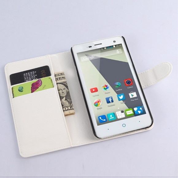 Чехол с визитницей для ZTE Blade L3 (белый)
