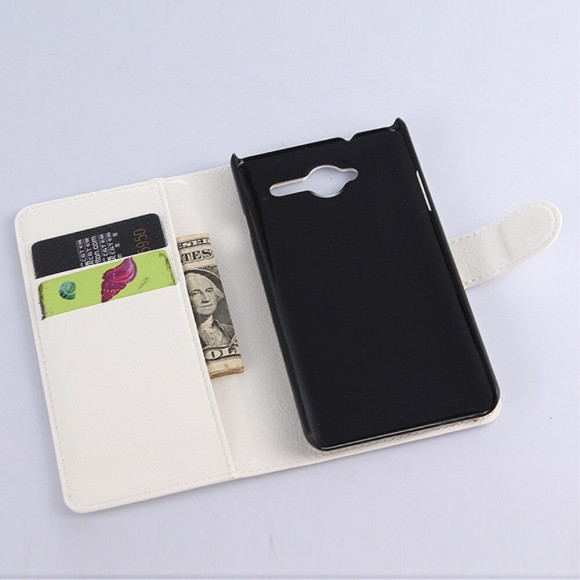 Чехол с визитницей для ZTE Blade L3 (белый)