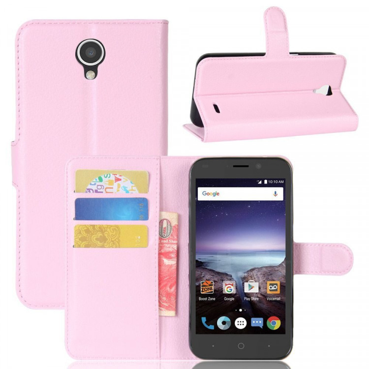 Чехол с визитницей для ZTE Prestige 2 N9136 (розовый)