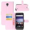 Чехол с визитницей для ZTE Prestige 2 N9136 (розовый)