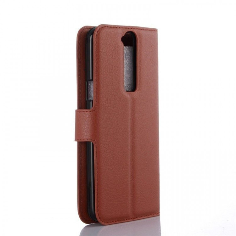 Чехол с визитницей для ZTE Axon mini (коричневый)