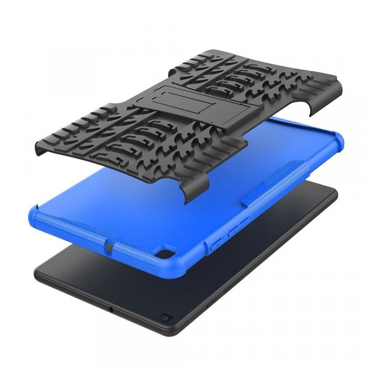 Чехол Hybrid Armor для Samsung Galaxy Tab A 8.0 (2019) T290 / T295 (черный + голубой)