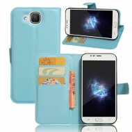 Чехол с визитницей для DOOGEE X9 Pro (голубой)