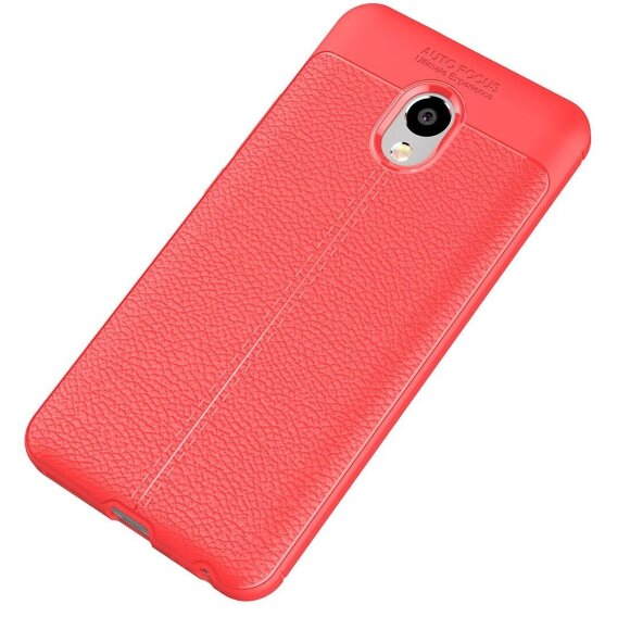 Чехол-накладка Litchi Grain для Meizu M5 Note (красный)