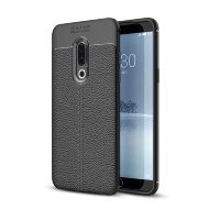 Чехол-накладка Litchi Grain для Meizu 15 Plus (черный)